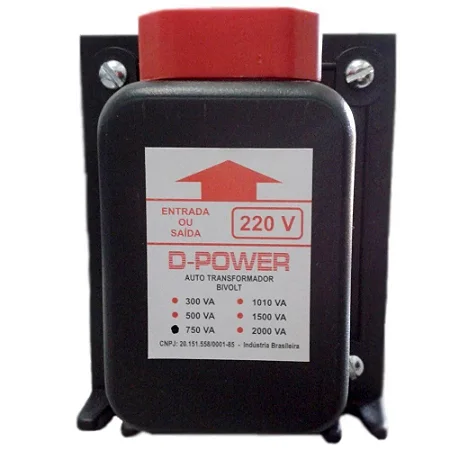 AUTO TRANSFORMADOR BIV 0750 VA