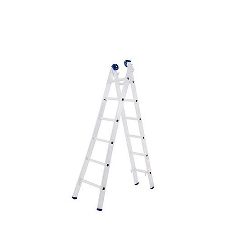 ESCADA EXTENSIVA ARTICULADA 2X 06 DEGRAUS ALUM MOR