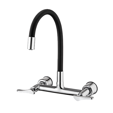 MISTURADOR PARA COZINHA DE PAREDE FLEX BLACK - BICA MÓVEL LORENZETTI