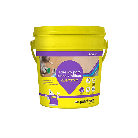ADESIVO PARA PISOS VINÍLICOS BRANCO 18 KG QUARTZOLIT