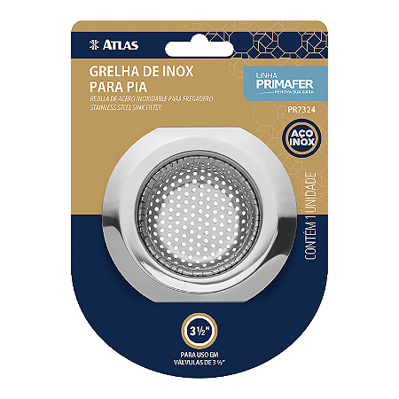 RALO PARA PIA AMERICANA 9CM INOX ATLAS