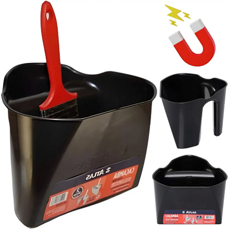 CAÇAMBA PLÁSTICA PARA PINTURA IMANTADA 2L - ATLAS