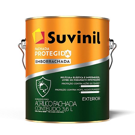 SUVINIL ACRÍLICA PREMIUM FACHADA PROTEGIDA EMBORRACHADA 3,6L BRANCO NEVE