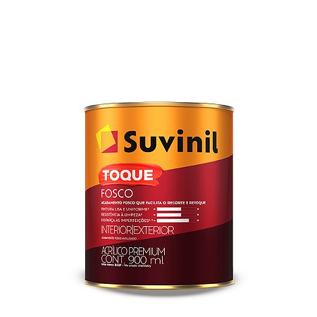 SUVINIL ACRÍLICA PREMIUM TOQUE FOSCO 0,9L BRANCO NEVE