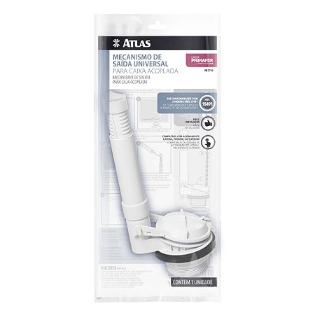 MECANISMO SAÍDA UNIVERSAL PARA CAIXA ACOPLADA ATLAS