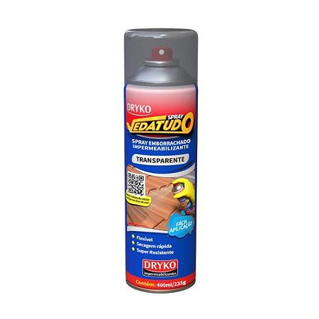 VEDATUDO SPRAY EMBORRACHAMENTO 235G/400ML PRETO