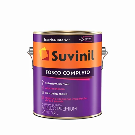 TINTA ACRÍLICA SUVINIL FOSCO COMPLETO BASE A2 3,2L