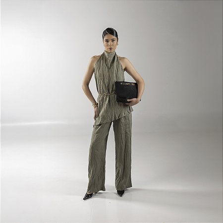 TÚNICA FRENTE ÚNICA LINHO AMASSADO