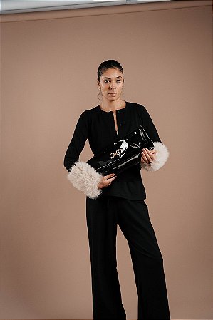 CALÇA MOLETOM PEPLUM