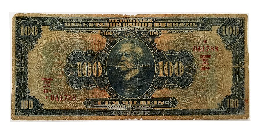 Cédula Antiga do Brasil 100 Mil Réis 1932
