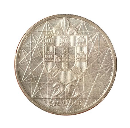 Moeda Antiga de Portugal 20 Escudos 1966 - Ponte Salazar