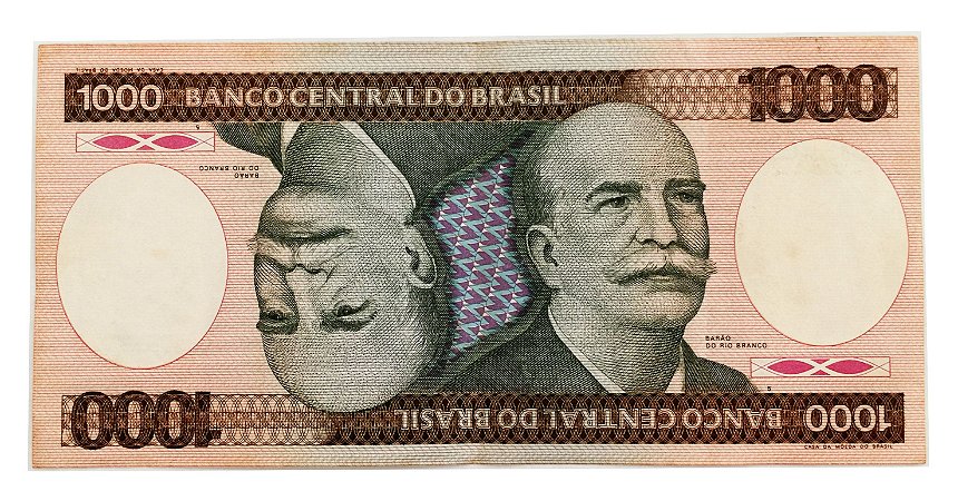 Cédula Antiga do Brasil 1000 Cruzeiros 1981