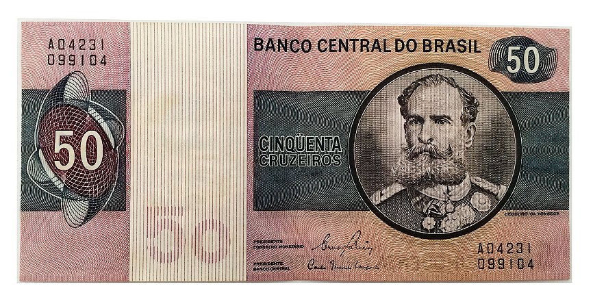 Cédula Antiga do Brasil 50 Cruzeiros 1980