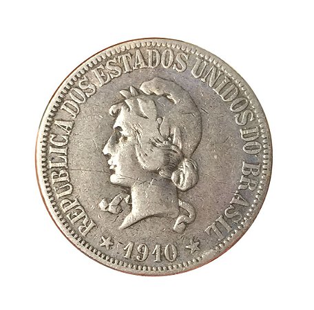 Moeda Antiga do Brasil 1000 Réis 1910