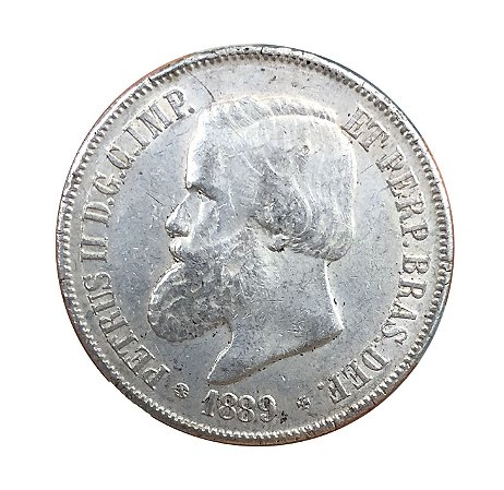 Moeda Antiga do Brasil 2000 Réis 1889