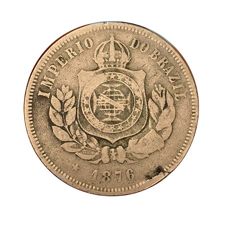 Moeda Antiga do Brasil 200 Réis 1876