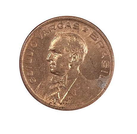 Moeda Antiga do Brasil 10 Centavos de Cruzeiro 1942 - Getúlio Vargas