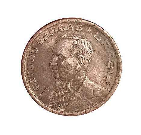 Moeda Antiga do Brasil 50 Centavos de Cruzeiro 1942 - Getúlio Vargas