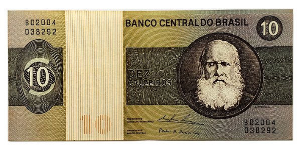 Cédula Antiga do Brasil 10 Cruzeiros 1979