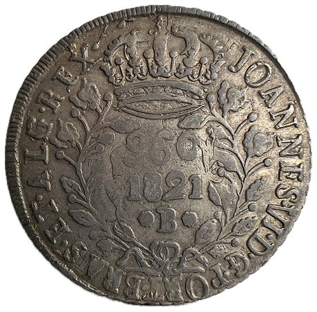 Moeda Antiga do Brasil 960 Réis 1821 B - Reino Unido