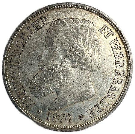 Moeda Antiga do Brasil 1000 Réis 1876