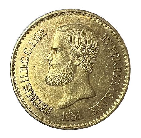 Moeda Antiga do Brasil Império 20 000 Réis 1851