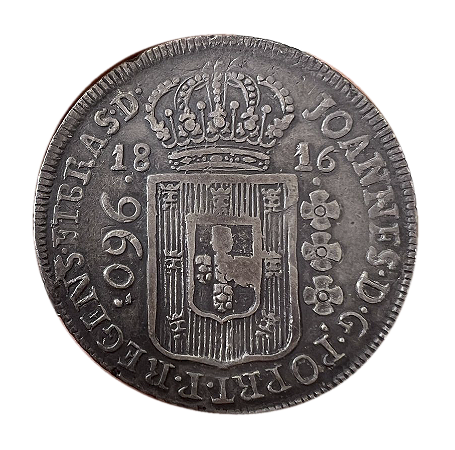 Moeda Antiga do Brasil Colônia 960 Réis 1816 Suposta para São Paulo