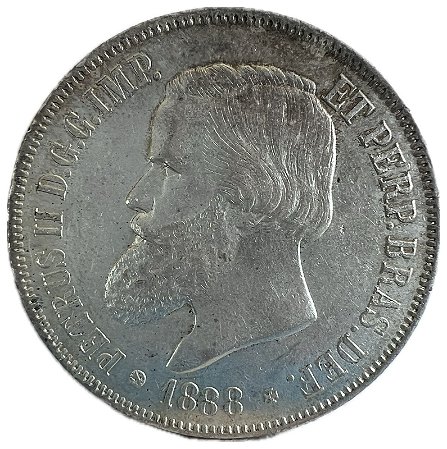 Moeda Antiga do Brasil 2000 Réis 1888