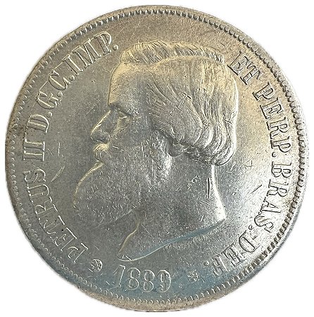 Moeda Antiga do Brasil 2000 Réis 1889