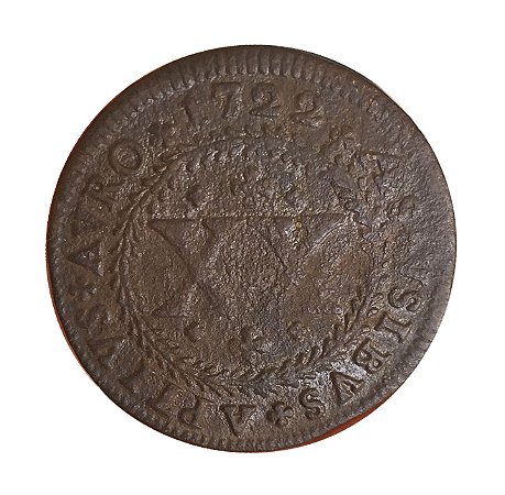 Moeda Antiga do Brasil XX Réis 1722 - Numismática Trato Feito
