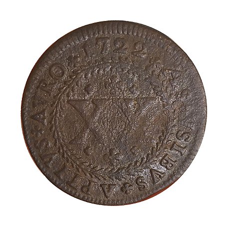 Moeda do Brasil - XL réis - 1722 - C060 - Para Minas Ge