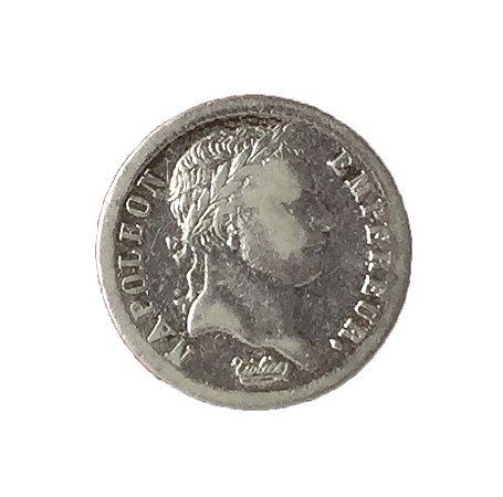 Moeda Antiga da França Demi Franc 1808