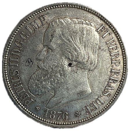 Moeda Antiga do Brasil 1000 Réis 1876