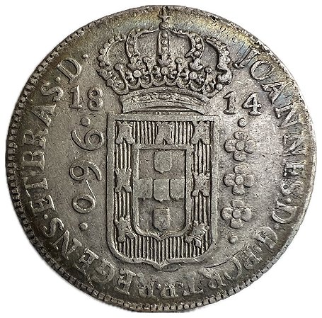 Moeda Antiga do Brasil Colônia 960 Réis 1814 B