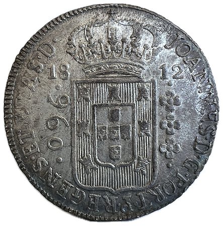 Moeda Antiga do Brasil Colônia 960 Réis 1812 B