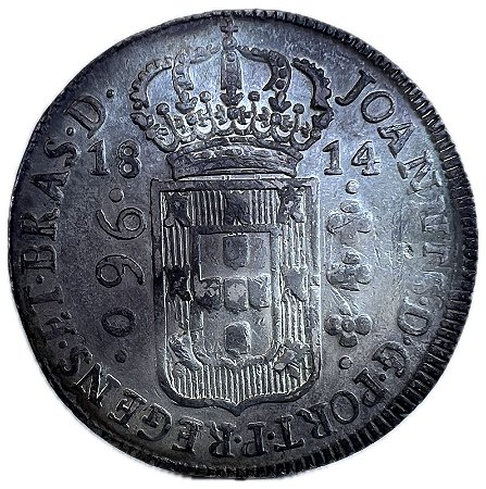 Moeda Antiga do Brasil Colônia 960 Réis 1814 B