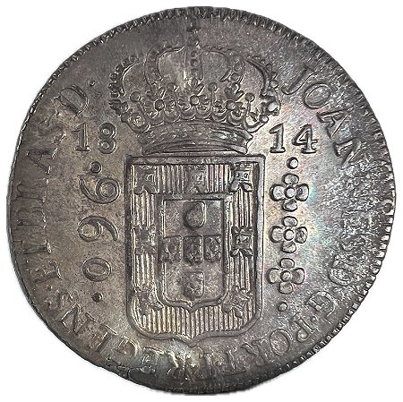 Moeda Antiga do Brasil Colônia 960 Réis 1814 B