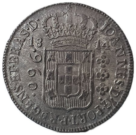 Moeda Antiga do Brasil Colônia 960 Réis 1814 B