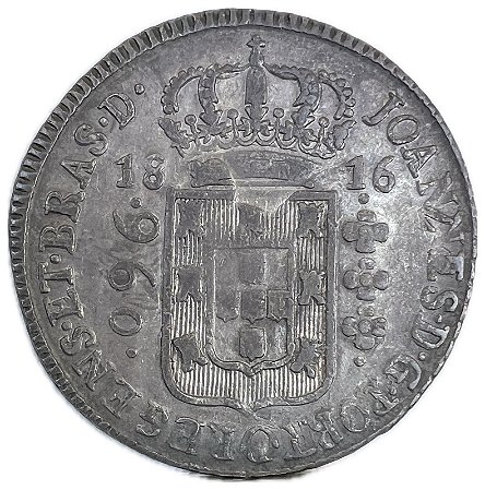Moeda Antiga do Brasil Colônia 960 Réis 1816 B