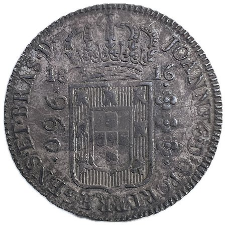 Moeda Antiga do Brasil Colônia 960 Réis 1816 B