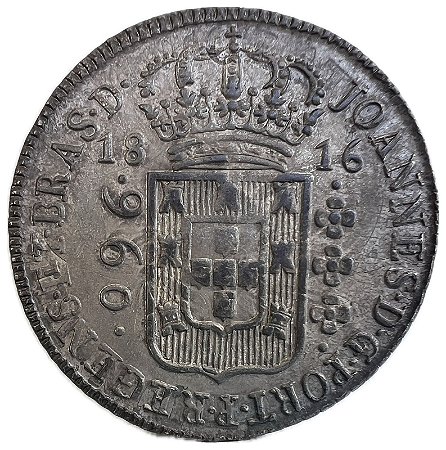 Moeda Antiga do Brasil Colônia 960 Réis 1816 B