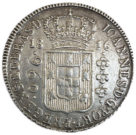 Moeda Antiga do Brasil Colônia 960 Réis 1816 B