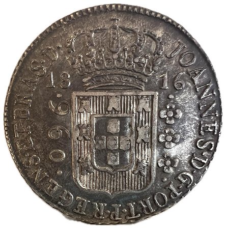 Moeda Antiga do Brasil Colônia 960 Réis 1816 B