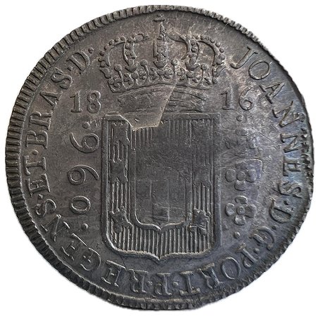 Moeda Antiga do Brasil Colônia 960 Réis 1816 B