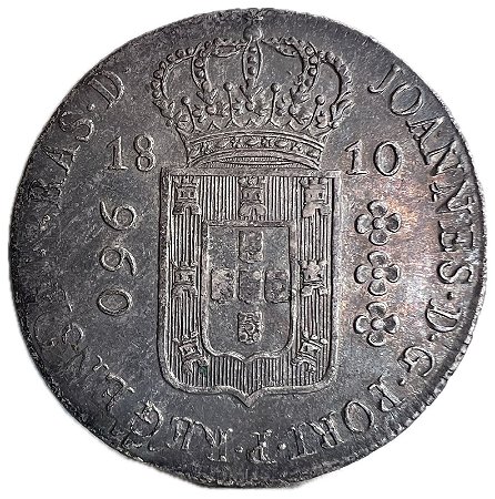 Moeda Antiga do Brasil 960 Réis 1810 R