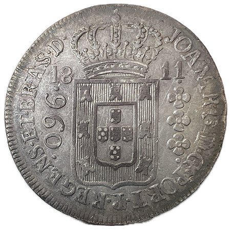 Moeda Antiga do Brasil Colonial 960 Réis 1811 R