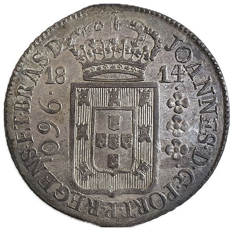 Moeda Antiga do Brasil Colônia 960 Réis 1814 R