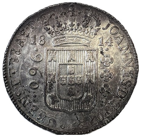 Moeda Antiga do Brasil Colônia 960 Réis 1814 B