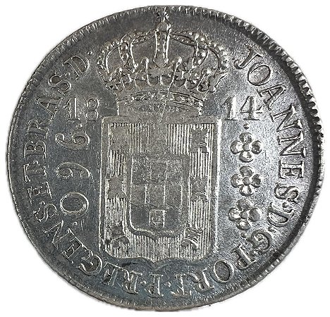Moeda Antiga do Brasil Colônia 960 Réis 1814 R