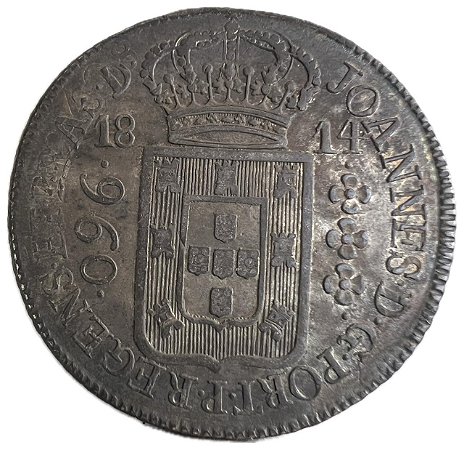 Moeda Antiga do Brasil Colônia 960 Réis 1814 R